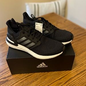Men’s Black Adidas Ultraboost 20 Shoes Size 10.5